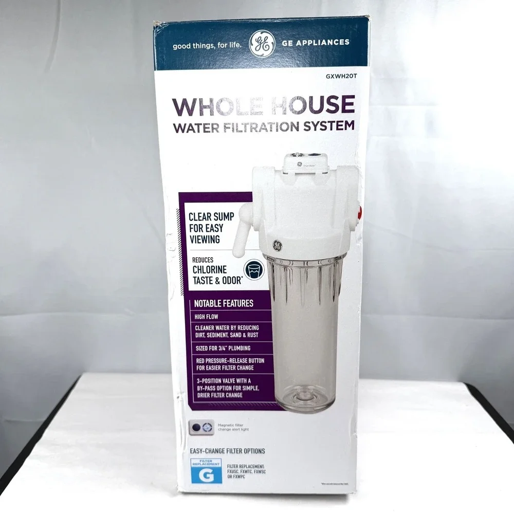 GE Whole House Water Filtration System GXWH20T Chlorine Reduction / Open Box